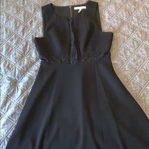 BCBG Little Black Dress with Lace Detail
